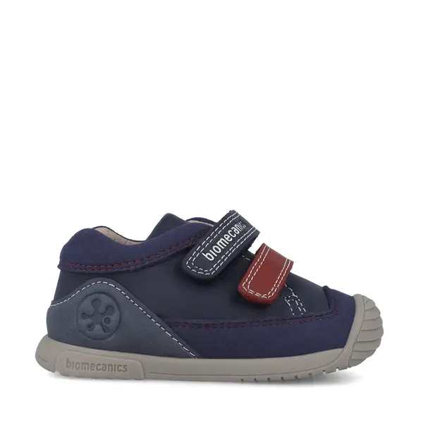 Pantofi Biomecanics baieti, piele naturala, primii pași, sustinere calcai, BioGateo, bleumarin_251124-A183-19_Pebebe