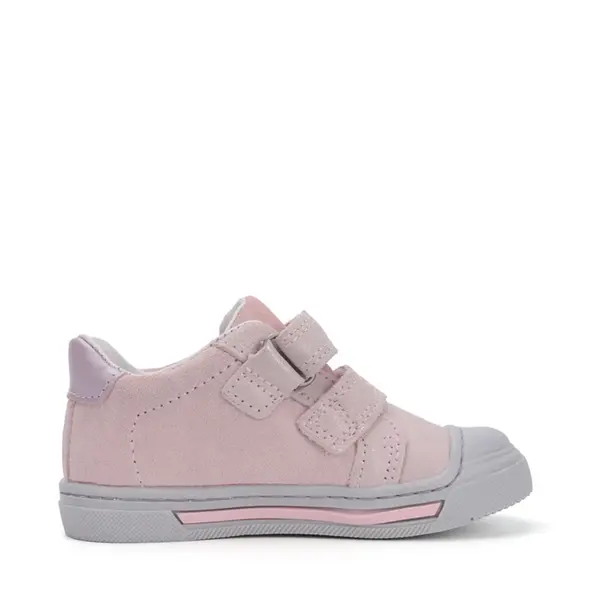Pantofi copii cu supinatie, piele naturala, talpa ferma, roz deschis cu inimioare, Ponte20_DA03-5-2626A-27_Pebebe