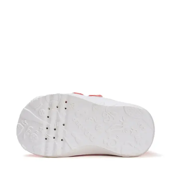 Pantofi copii de interior din material textil, barefoot, talpa flexibila, roz cu norisor, D.D Step_C086-52318M-27_Pebebe