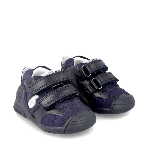 Pantofi copii, piele naturala, Biogateo Sport, bleumarin, Biomecanics_221002-A089-18_Pebebe
