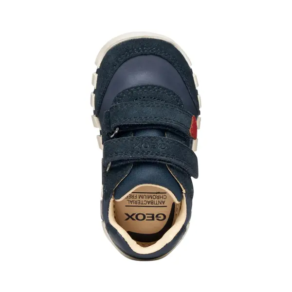 Pantofi Geox baieti, piele naturala,  brant antibacterian, Geox Respira, Iupidoo, bleumarin_B5655B-0CL22-C0735-20_Pebebe