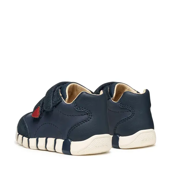 Pantofi Geox baieti, piele naturala,  brant antibacterian, Geox Respira, Iupidoo, bleumarin_B5655B-0CL22-C0735-20_Pebebe