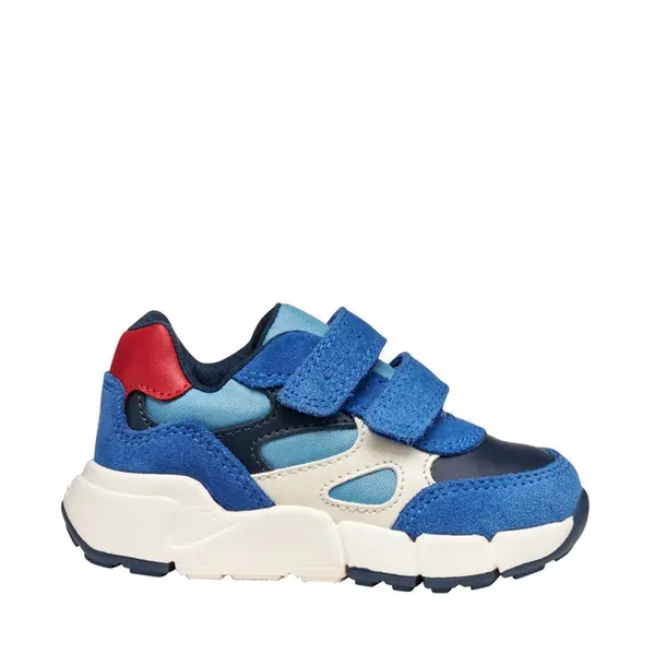 Pantofi Geox baieti, piele naturala,  brant antibacterian, Geox Respira, Flexyper, albastru_B566GE-022BC-C0833-21_Pebebe