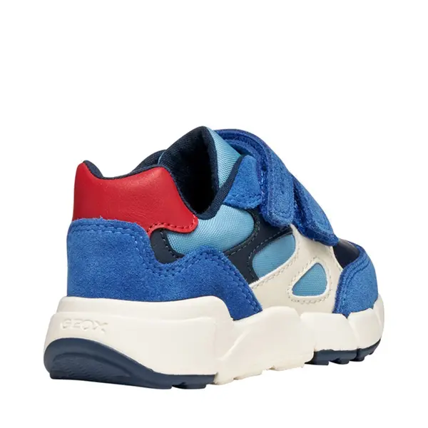 Pantofi Geox baieti, piele naturala,  brant antibacterian, Geox Respira, Flexyper, albastru_B566GE-022BC-C0833-21_Pebebe