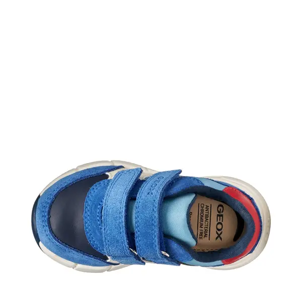 Pantofi Geox baieti, piele naturala,  brant antibacterian, Geox Respira, Flexyper, albastru_B566GE-022BC-C0833-21_Pebebe