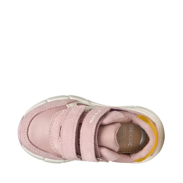 Pantofi Geox fete, piele naturala,  brant antibacterian, Geox Respira, Flexyper, roz_B566NA-022BC-CA87B-23_Pebebe