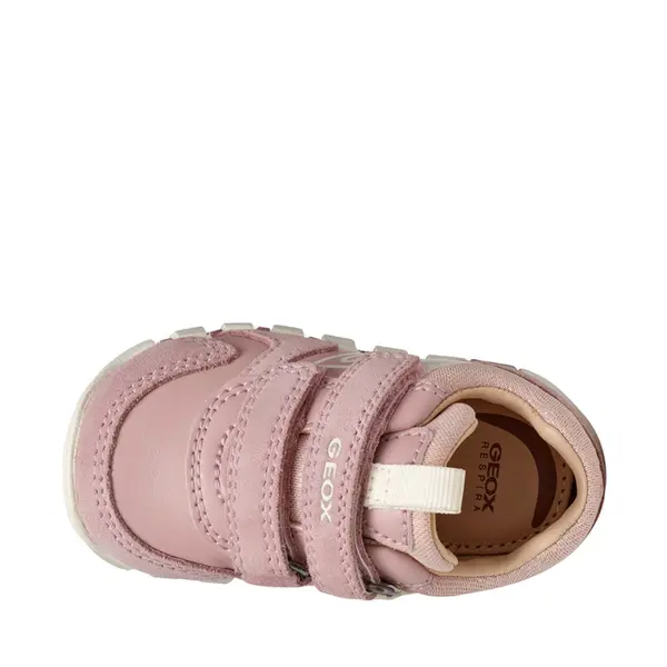 Pantofi Geox fete, piele naturala,  brant antibacterian, Geox Respira, Iupidoo, roz pudra_B3558C-05422-C8047-21_Pebebe