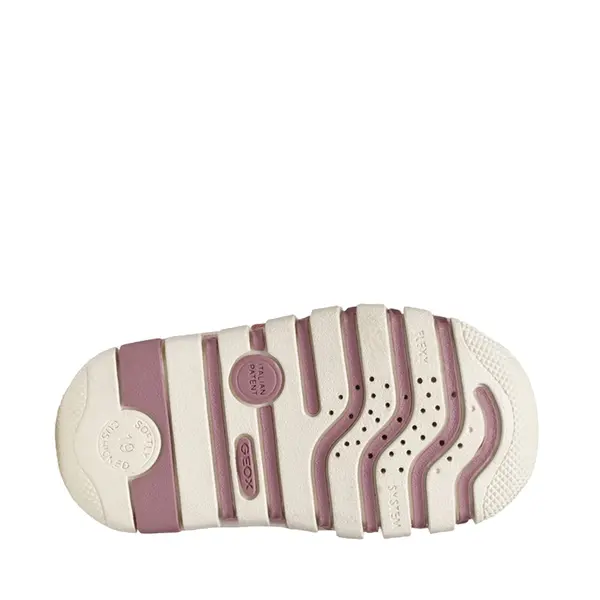 Pantofi Geox fete, piele naturala,  brant antibacterian, Geox Respira, Iupidoo, roz pudra_B3558C-05422-C8047-21_Pebebe