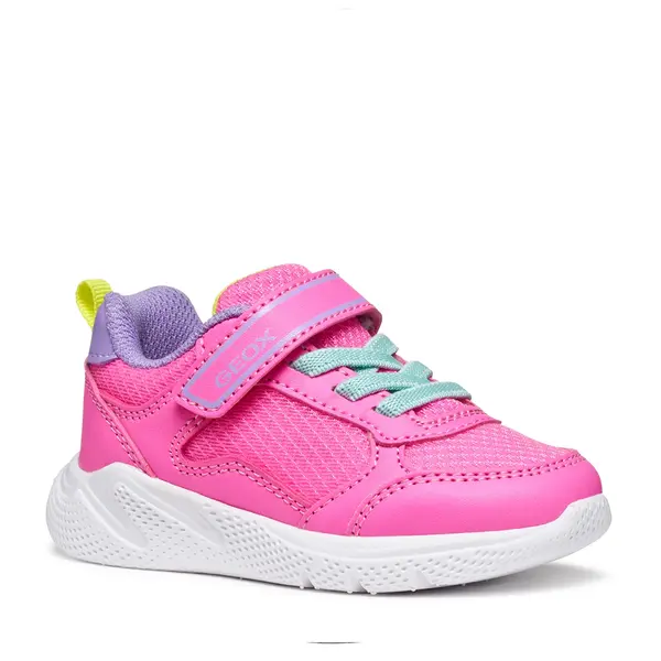 Pantofi sport Geox fete, material textil, talpa flexibila, Sprintye, fuchsia_B564TB-0BC14-C8L8E-21_Pebebe