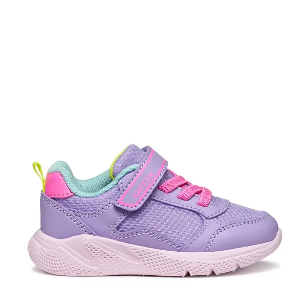 Pantofi sport Geox fete, material textil, talpa flexibila, Sprintye, mov_B564TB-0BC14-C8E8L-21_Pebebe