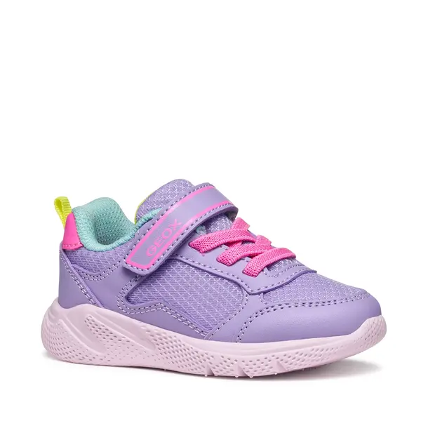 Pantofi sport Geox fete, material textil, talpa flexibila, Sprintye, mov_B564TB-0BC14-C8E8L-21_Pebebe