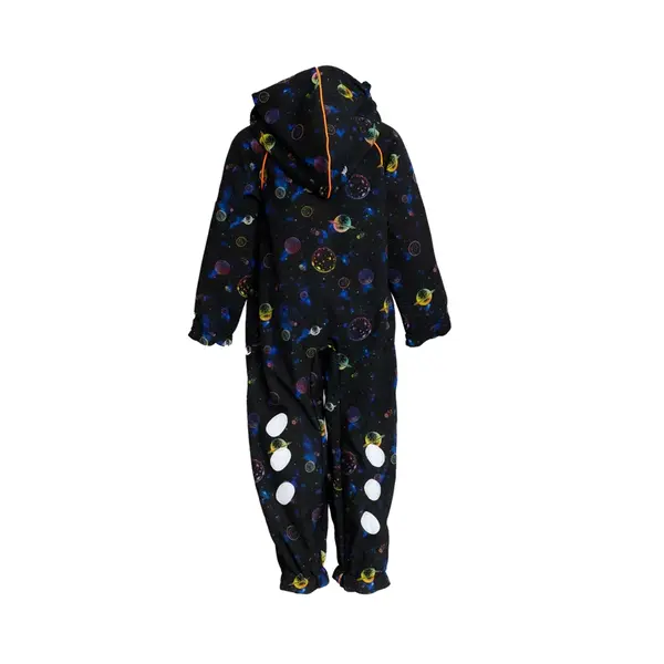Salopeta softshell copii, bleumarin print univers – impermeabila, rezistentă la vant | YLIR_5000219000902_Pebebe