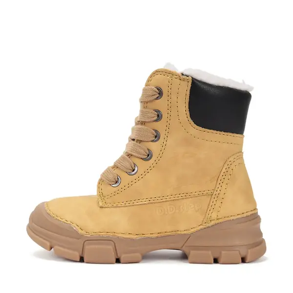 Ghete îmblănite D.D Step, înalte, piele naturală, camel_W056-52456M-26_Pebebe