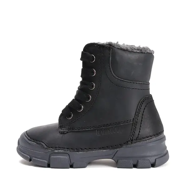 Ghete îmblănite D.D Step, înalte, piele naturală, negru_W056-52456BM-25_Pebebe