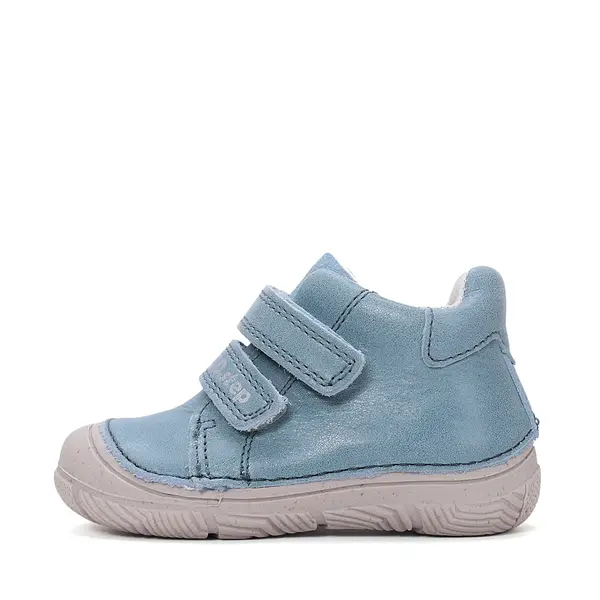 Pantofi D.D Step baieși, piele naturală, captuseală din piele, talpă flexibilă, albastru_S082-61125B-22_Pebebe