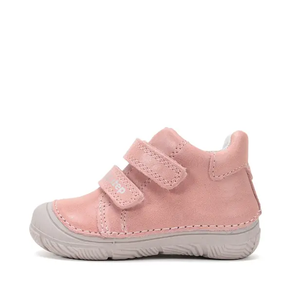 Pantofi D.D Step fete, piele naturală, captuseală din piele, talpă flexibilă, roz_S082-61125D-24_Pebebe
