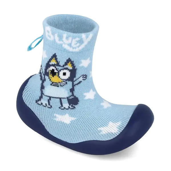 Sosete de interior cu talpa din cauciuc, Garvalin colecția Bluey_251850-A008-22/23_Pebebe