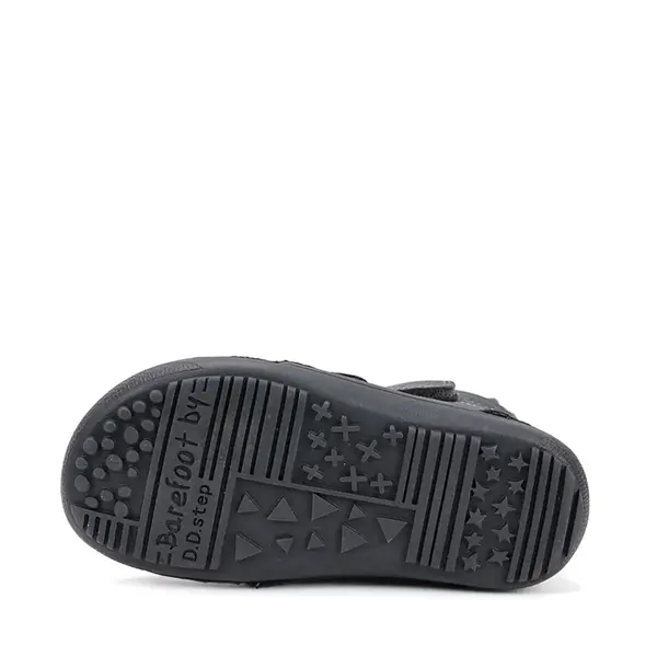 Ghete barefooot D.D Step fete, piele naturala, talpa felxibilă, gri sidef_W063-52804EM-25_Pebebe
