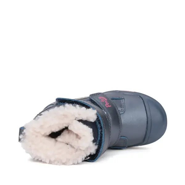 Ghete impermeabile cu supinatie Ponte20, piele naturala, talpa ferma, captuseala blana ecologica, bleumarin sidef cu roz_DA07-5-2758A-22_Pebebe