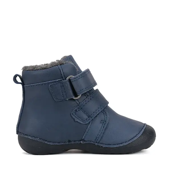 Ghete D.D Step baieti, piele naturala, talpa flexibila, imblanite, albastru cu avioane_W015-52347A-24_Pebebe