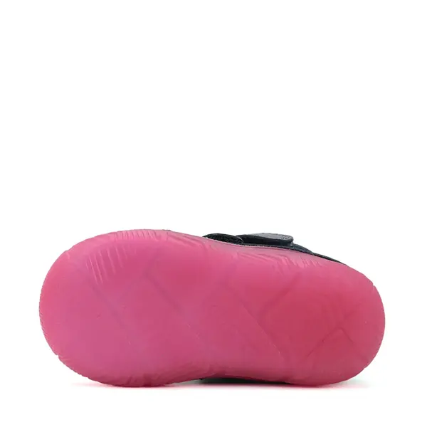 Ghete D.D Step fete, piele naturala, imblanit, talpa flexibila si fluorescenta, bleumarin, design cu pasari_W082-52314-24_Pebebe