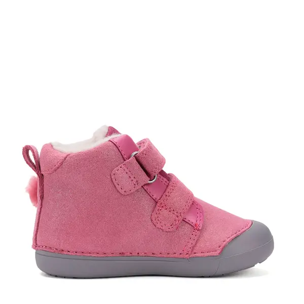 Ghete D.D.Step fete, piele naturala, imblanite, roz sidef, Bamby_W066-52733B-24_Pebebe