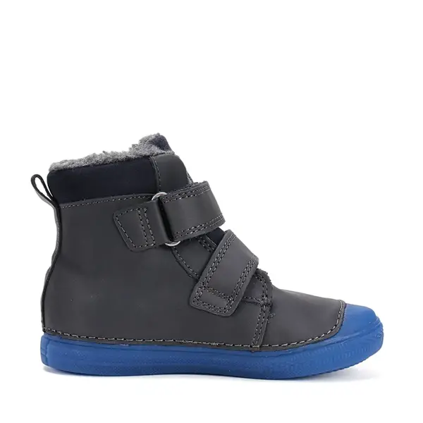 Ghete îmblănite D.D Step baieti, piele naturala, protectie degete, bleumarin, design cu game controller_W049-52250BM-29_Pebebe