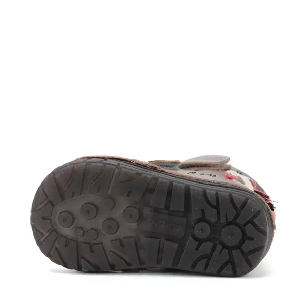 Ghete inalte imblanite D.D.Step, piele naturala, talpa flexibila si fluorsecenta, bronz, argintiu, model cu girafa_W029-52766-24_Pebebe