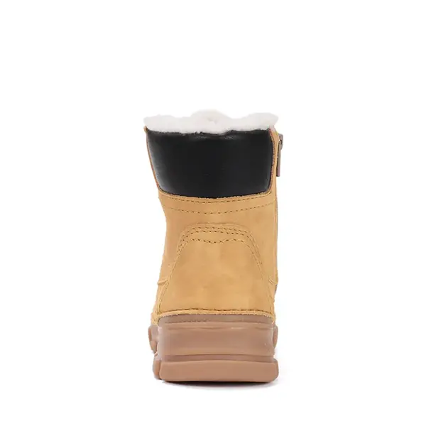 Ghete îmblănite D.D Step, înalte, piele naturală, camel_W056-52456M-26_Pebebe