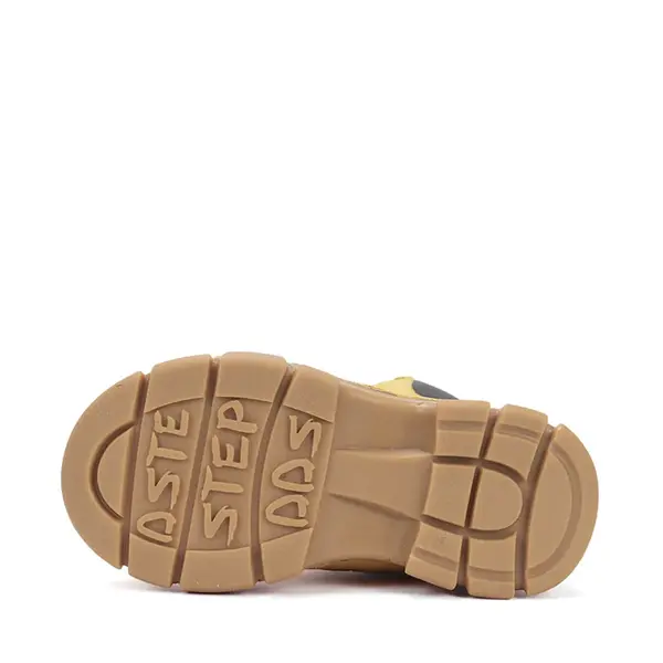 Ghete îmblănite D.D Step, înalte, piele naturală, camel_W056-52456M-26_Pebebe