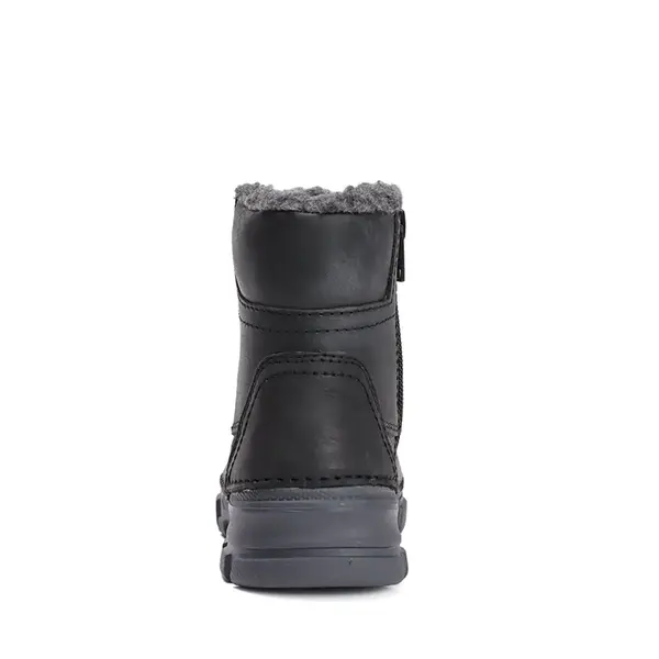 Ghete îmblănite D.D Step, înalte, piele naturală, negru_W056-52456BM-25_Pebebe
