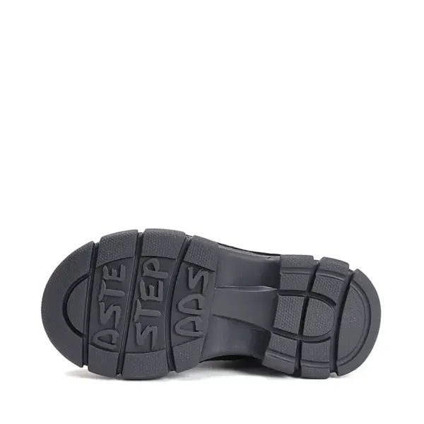 Ghete îmblănite D.D Step, înalte, piele naturală, negru_W056-52456BM-25_Pebebe