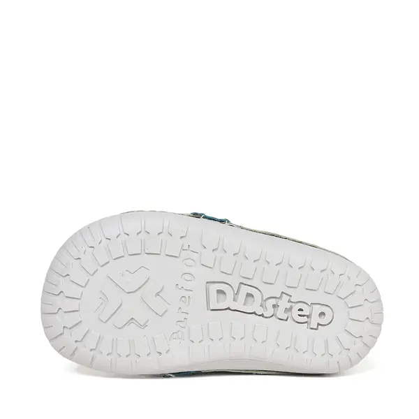 Pantofi Barefoot D.D. Step baieti, piele naturala, primii pasi, verde menta, design cu melc_S070-61995B-24_Pebebe