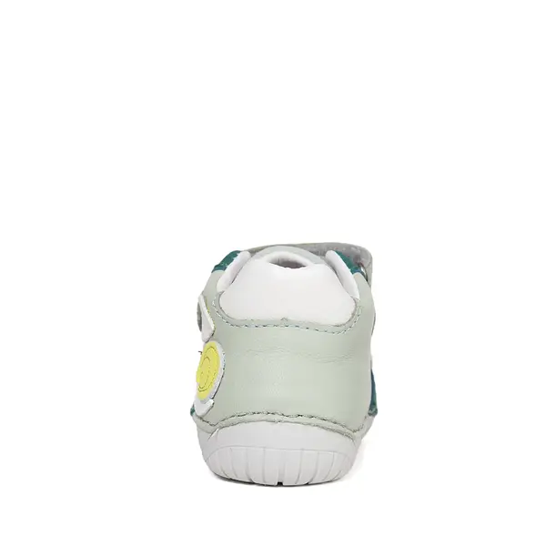 Pantofi Barefoot D.D. Step baieti, piele naturala, primii pasi, verde menta, design cu melc_S070-61995B-24_Pebebe