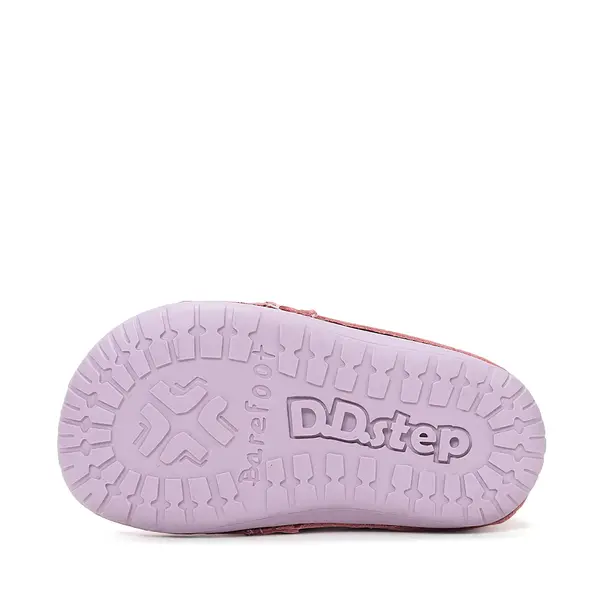 Pantofi Barefoot D.D. Step fete, piele naturala, primii pasi, roz lila_S070-61646A-25_Pebebe