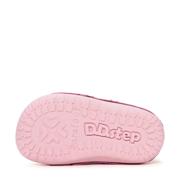 Pantofi Barefoot D.D. Step fete, piele naturala, primii pasi, roz_S070-61646B-24_Pebebe