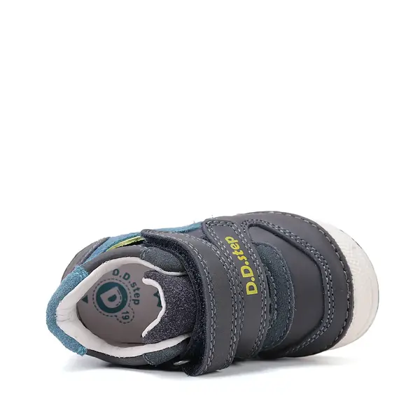 Pantofi DD Step baieți, piele naturală, cu suținere, talpa flexibila, bleumarin_S038-61324A-19_Pebebe