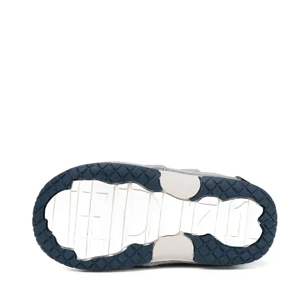 Pantofi DD Step baieți, piele naturală, cu suținere, talpa flexibila, gri deschis_S038-61324-19_Pebebe