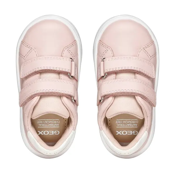 Pantofi Geox fete, piele naturala, brant antibacterian, MiniCub, roz_B656UA-08554-C8172-20_Pebebe