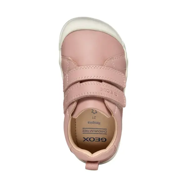 Pantofi Geox fete, Barefoot, piele naturala, Steppieup, roz_B4663A-00085-C8011-23_Pebebe