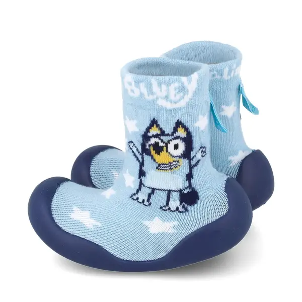 Sosete de interior cu talpa din cauciuc, Garvalin colecția Bluey_251850-A008-22/23_Pebebe