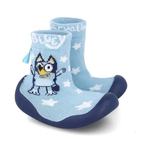 Sosete de interior cu talpa din cauciuc, Garvalin colecția Bluey_251850-A008-22/23_Pebebe