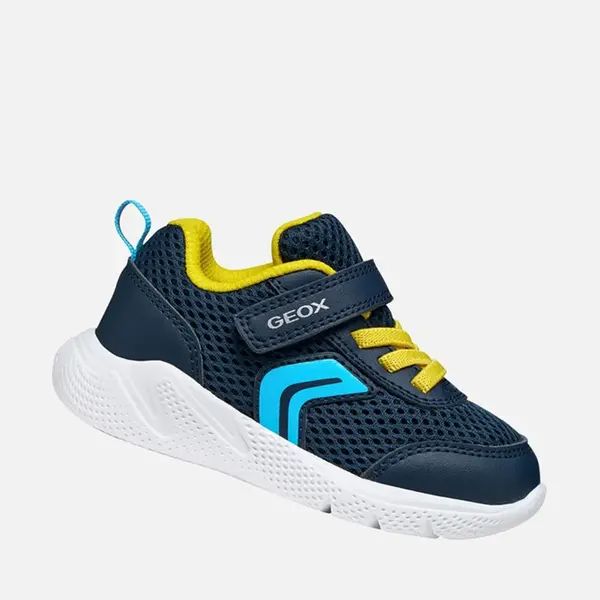 Pantofi sport Geox băieți, material textil, talpa flexibila, Sprintye, bleumarin_B454UC-01454-C0657-20_Pebebe