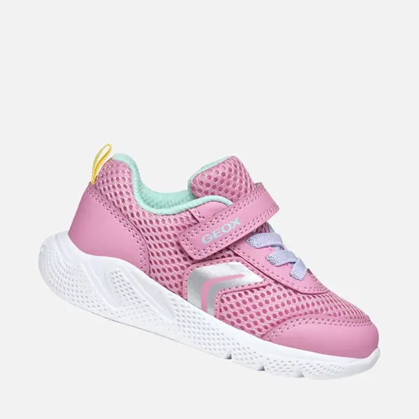 Pantofi sport Geox fete, material textil, talpa flexibila, Sprintye, roz_B454TD-01454-CE83B-21_Pebebe
