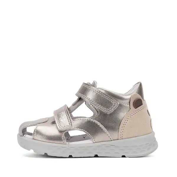 Sandale cu supinatie, Ponte20, piele naturala, auriu, design cu ursulet_DA05-6-1256B-22_Pebebe