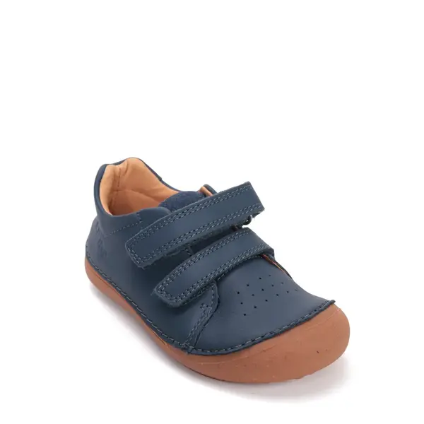 Pantofi barefoot D.D.Step, băieți, piele naturală, talpa flexibila, bleumarin_S063-61983M-30_Pebebe