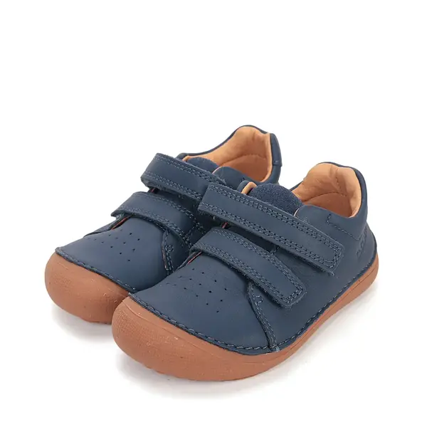 Pantofi barefoot D.D.Step, băieți, piele naturală, talpa flexibila, bleumarin_S063-61983M-30_Pebebe
