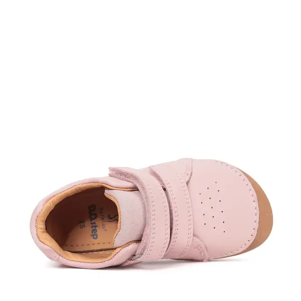 Pantofi barefoot D.D.Step, fete, piele naturală, talpa flexibila, roz_S063-61983DM-29_Pebebe