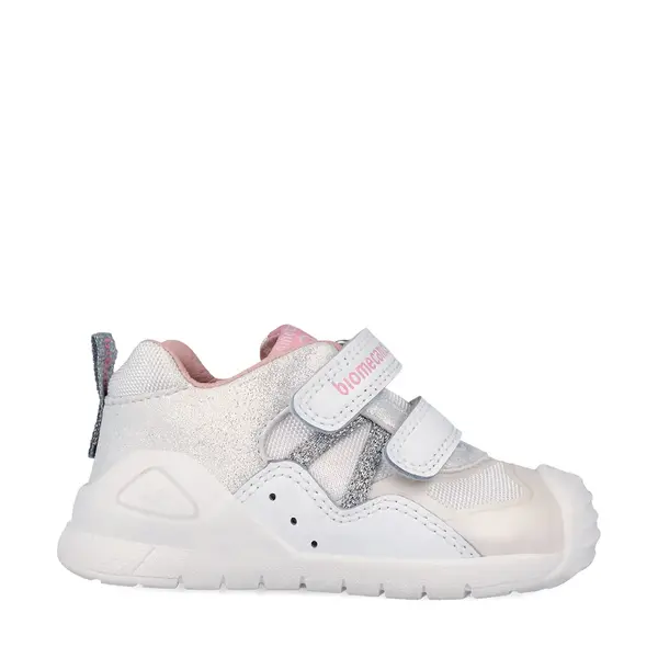 Pantofi Biomecanics fete, Biogateo Casual, primii pasi  – Alb și Mesh Respirabil_262103-B050-25_Pebebe