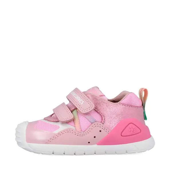 Pantofi Biomecanics fete, Biogateo Casual, primii pasi  – Roz Metalizat și Mesh Respirabil_262103-A032-19_Pebebe